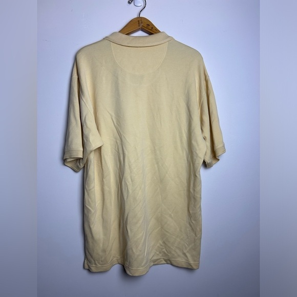 Tommy bahama Silk Men’s Polo Short Sleeve Yellow Classic Old money Shirt Sz L - Picture 3 of 12